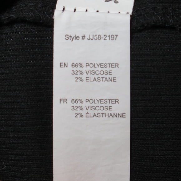 ReVamped Ribbed Half-Zip Long Sleeve Turtle Neck Black - Picture 8 of 8